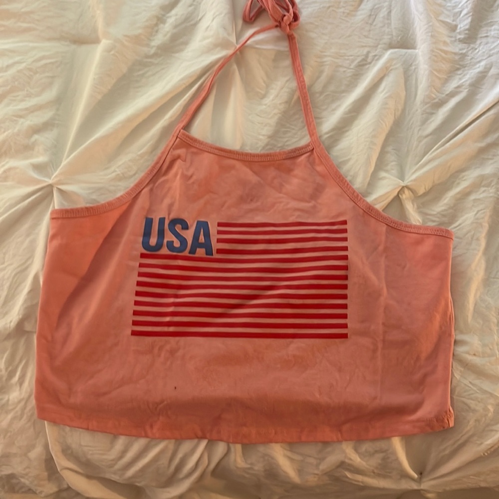 Pink Fourth of July shirt size large fairly new